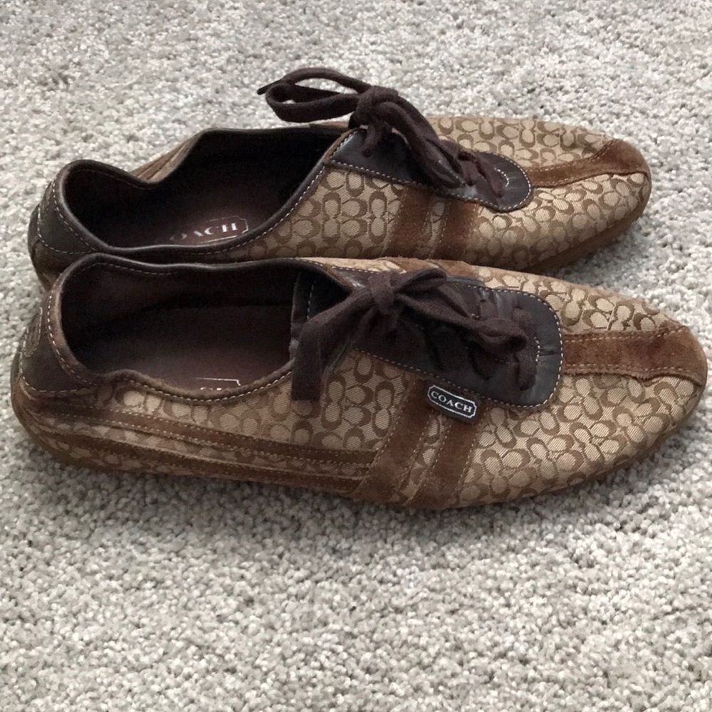Coach brown signature sneakers